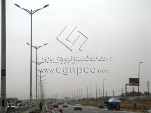 پایه روشنایی خیابانی تولیدی احداث گستر