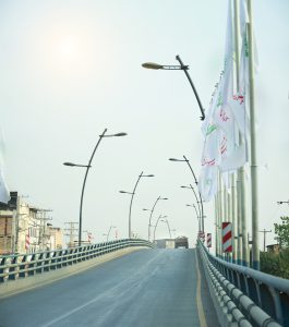 پایه چراغ خیابانی لوله ای